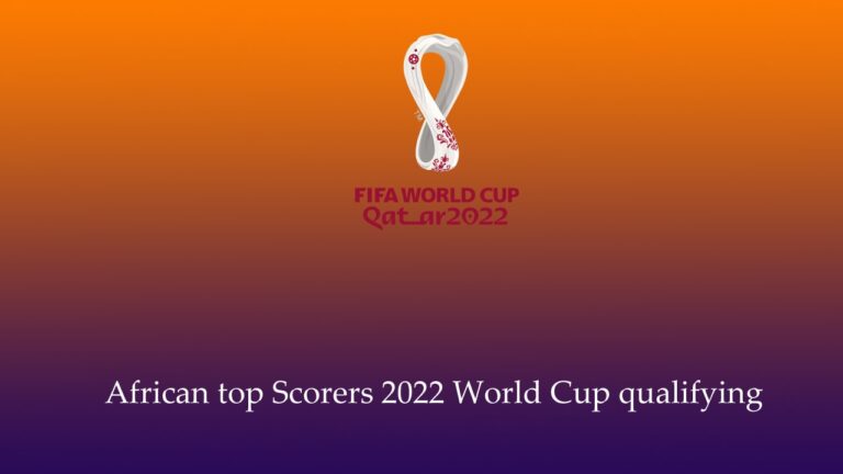 African top Scorers 2022 World Cup qualifying