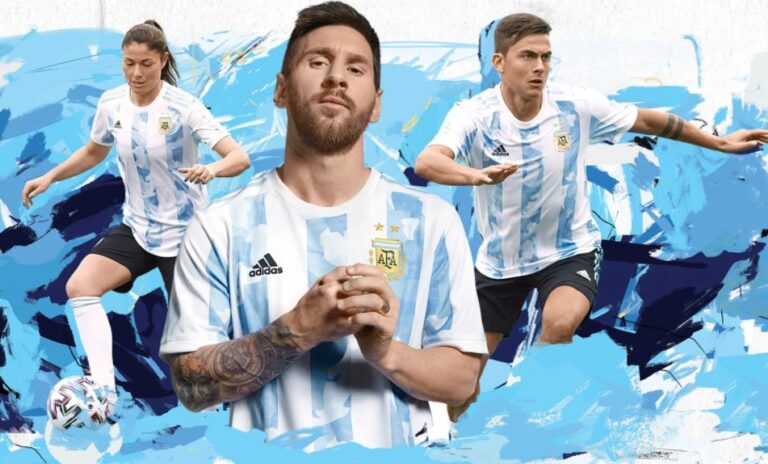 Argentina Football World Cup 2022 Kit, Home and Away by Adidas