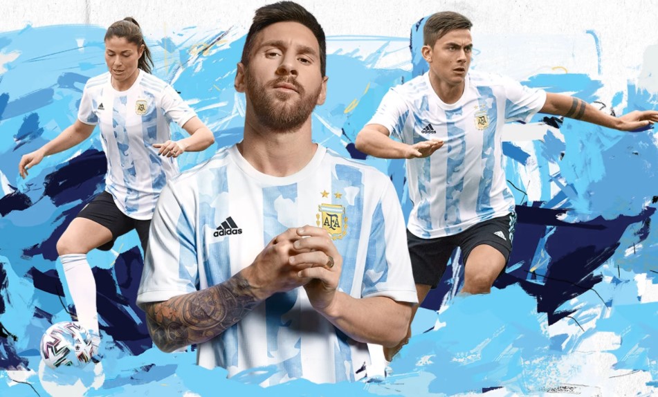 Argentina Football Kit 2022, Home and Away by Adidas