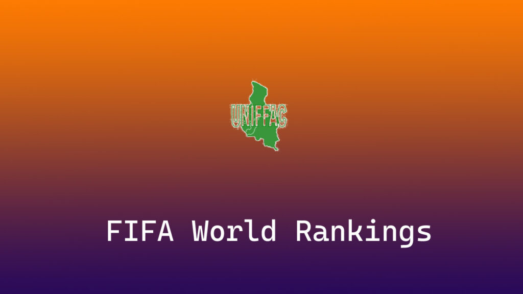FIFA World Rankings of Central African Football Federations' Union