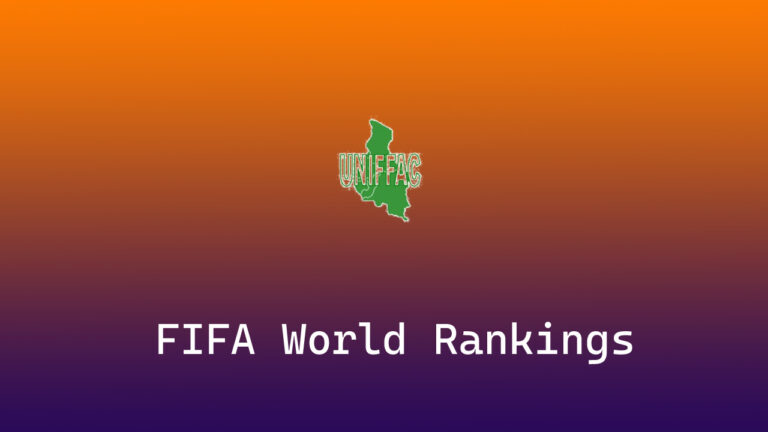 FIFA World Rankings of Central African Football Federations’ Union (UNIFFAC) Teams