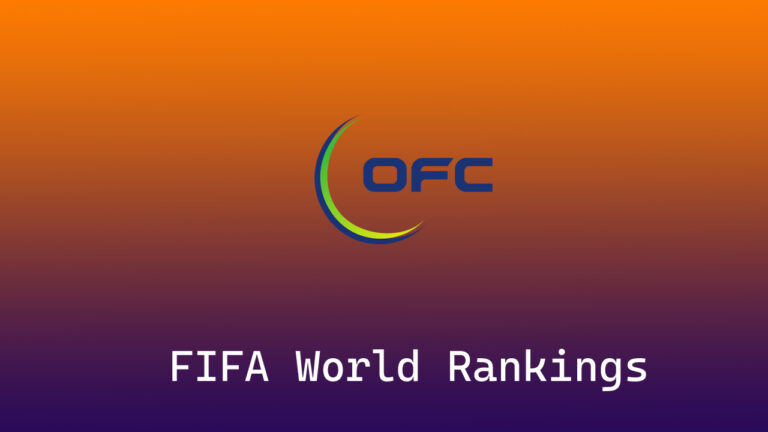 FIFA World Rankings of Oceania Football Confederation (OFC) teams