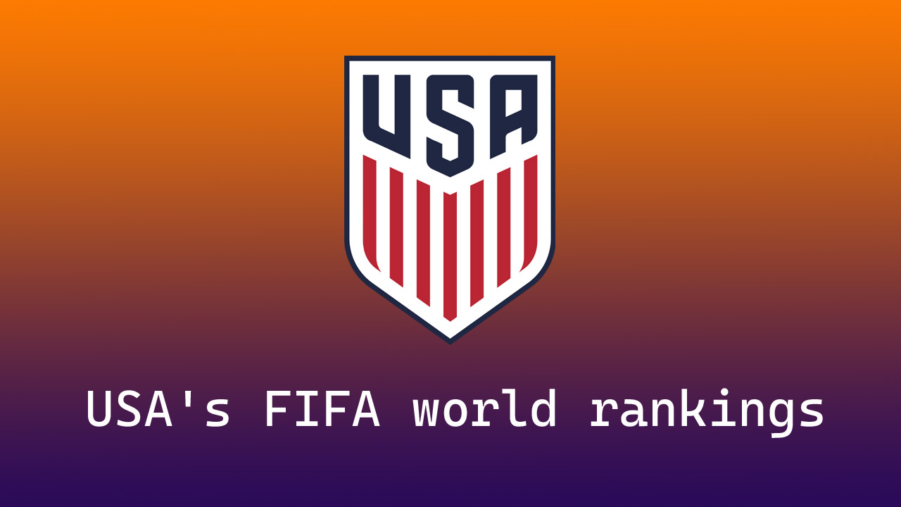 What is the USA's FIFA world rankings