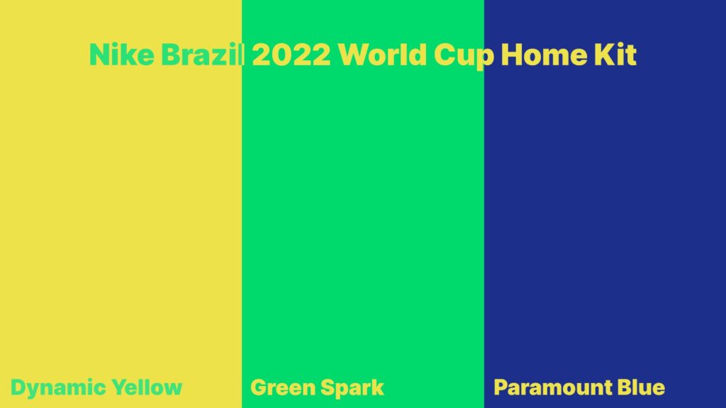 Nike Brazil World Cup 2022 Home Kit Color