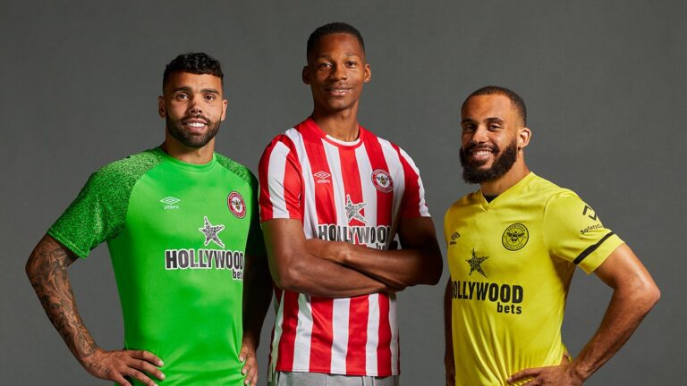 Brentford 2023/24 Kit, Home, Away, and Third Jersey by Umbro