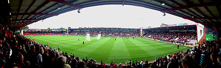 Panorama of Dean Court from East Stand