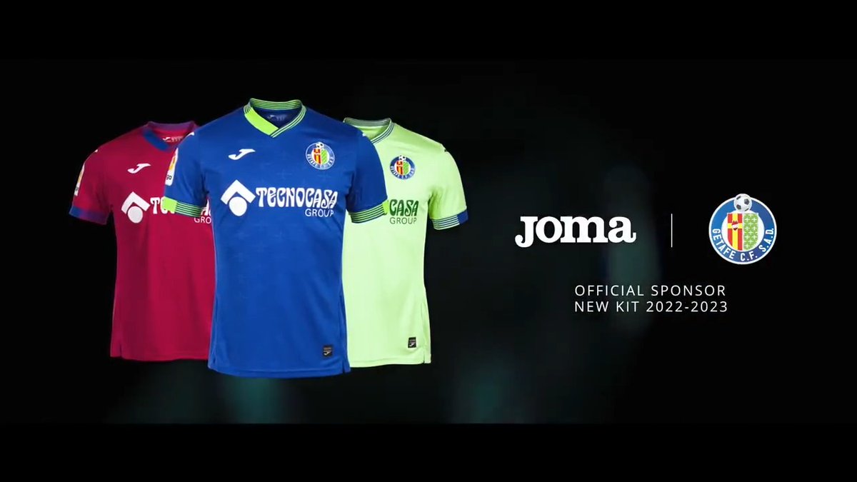 Getafe 2022-23 Kit, Home, Away, and Third Kit by Joma