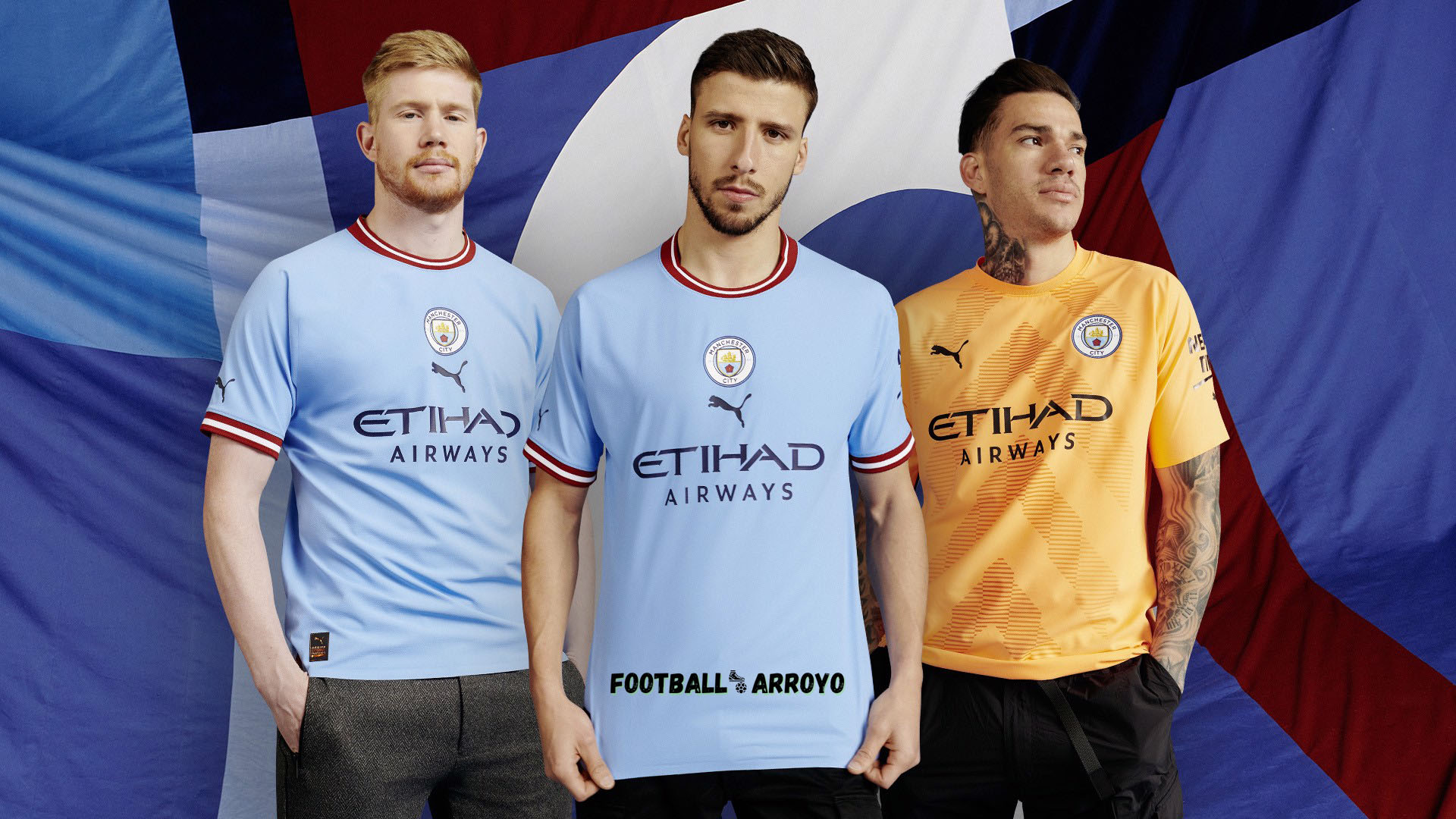 Manchester City 2022/23 Kit, Home, Away and Third Jersey by Puma