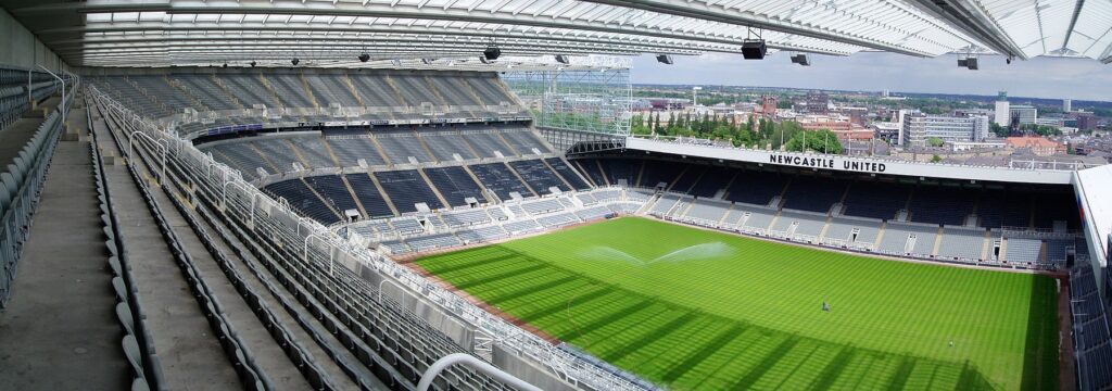 Panorama of St James' Park, for over 52,000 spectators