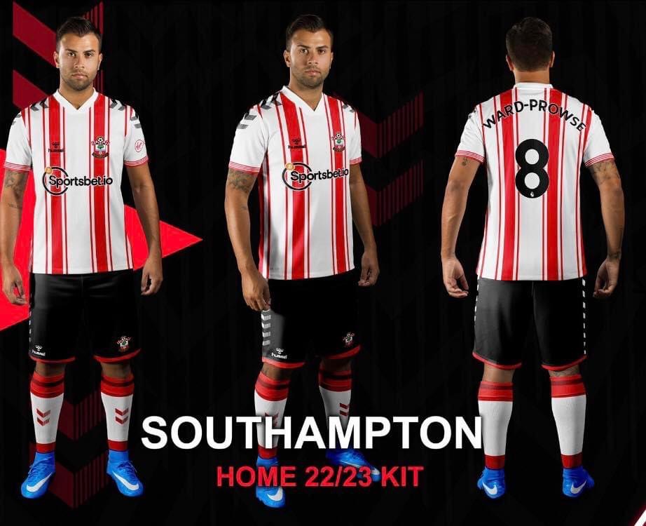 Southampton 2022-23 Home Football Shirt Kit