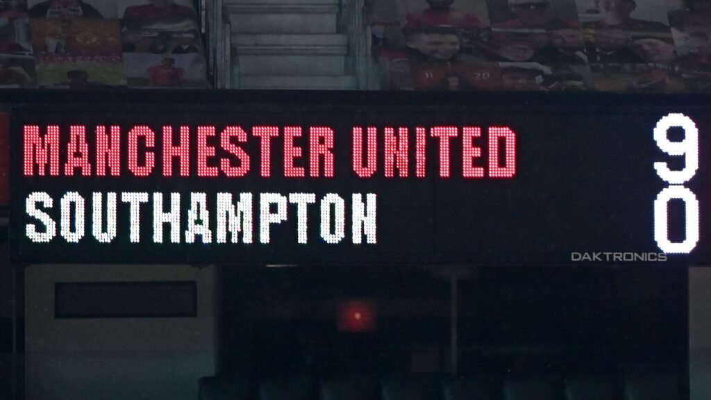 Manchester United VS Southampton (9-0)