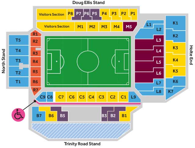 Villa Park Stadium Seating Plan