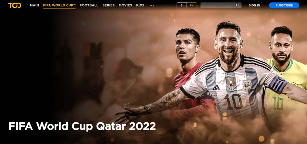 Watch FIFA World cup 2022 on TOD TV In Qatar
