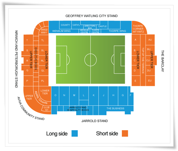 Carrow Road Stadium Seating Plan