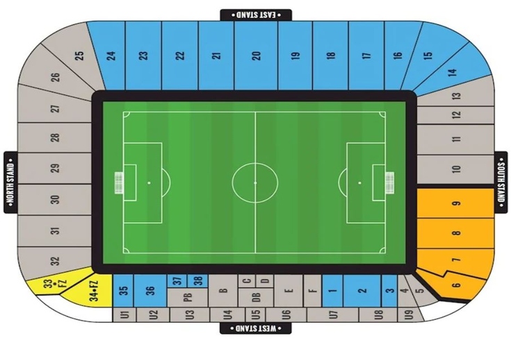 Coventry Building Society Arena Stadium Seating Plan