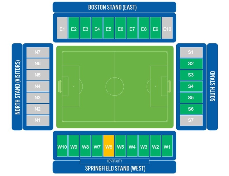 DW Stadium Seating Plan