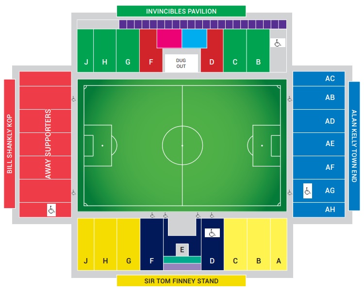 Deepdale Stadium Seating Plan