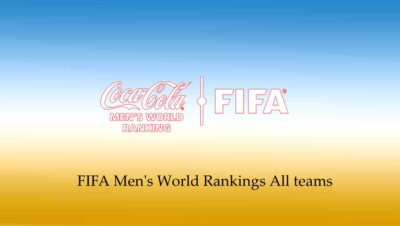 FIFA Men's World Rankings of All teams 2023/2024 Football Arroyo