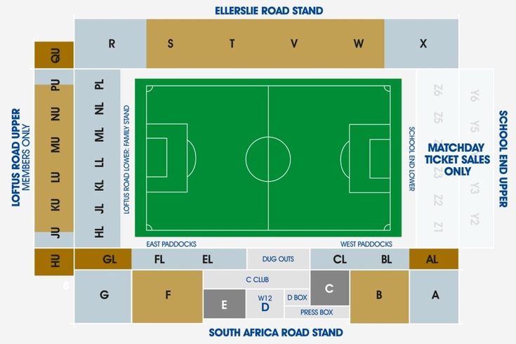Kenilworth Road Stadium Seating Plan
