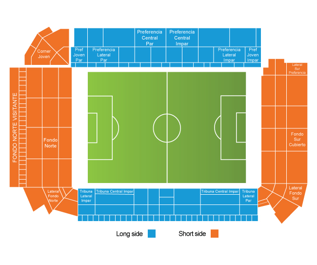 La Cerámica  Stadium Seating Plan