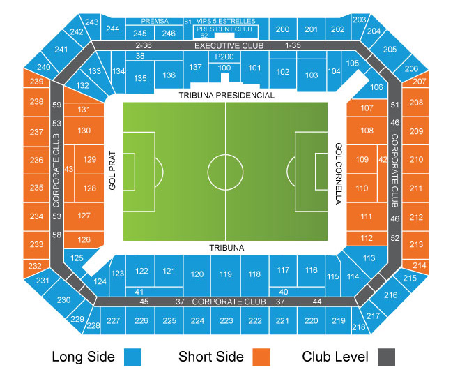 RCDE Stadium Seating Plan
