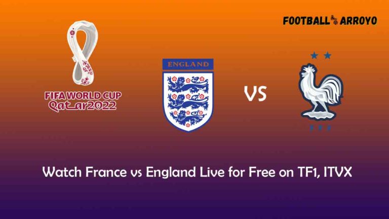 Watch France vs England Quarterfinal Live in France on TF1, ITVX