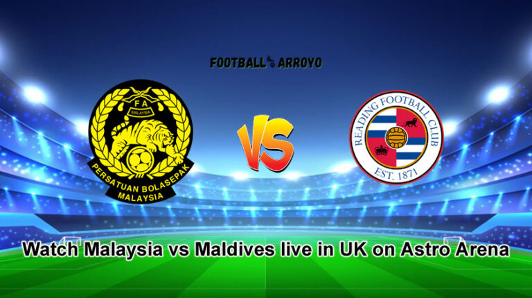 Watch Malaysia vs Maldives live in UK on Astro Arena