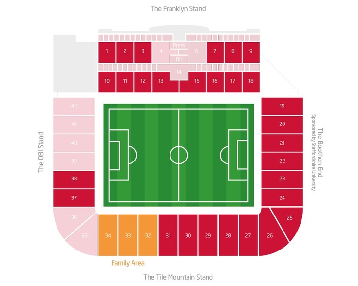bet365 Stadium Seating Plan