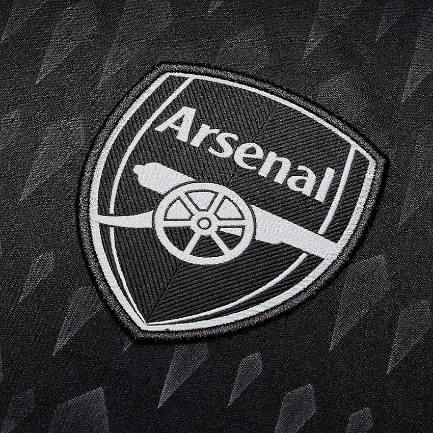 Arsenal Black Goalkeeper Kit 2023-24 Club Logo
