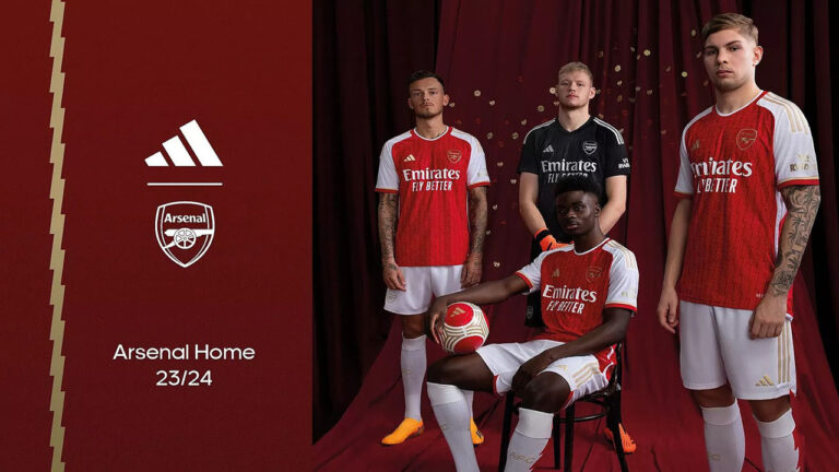 Arsenal Kit 2023/24, Home and Away by Adidas