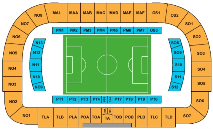 Artemio Franchi Stadium Seating Plan