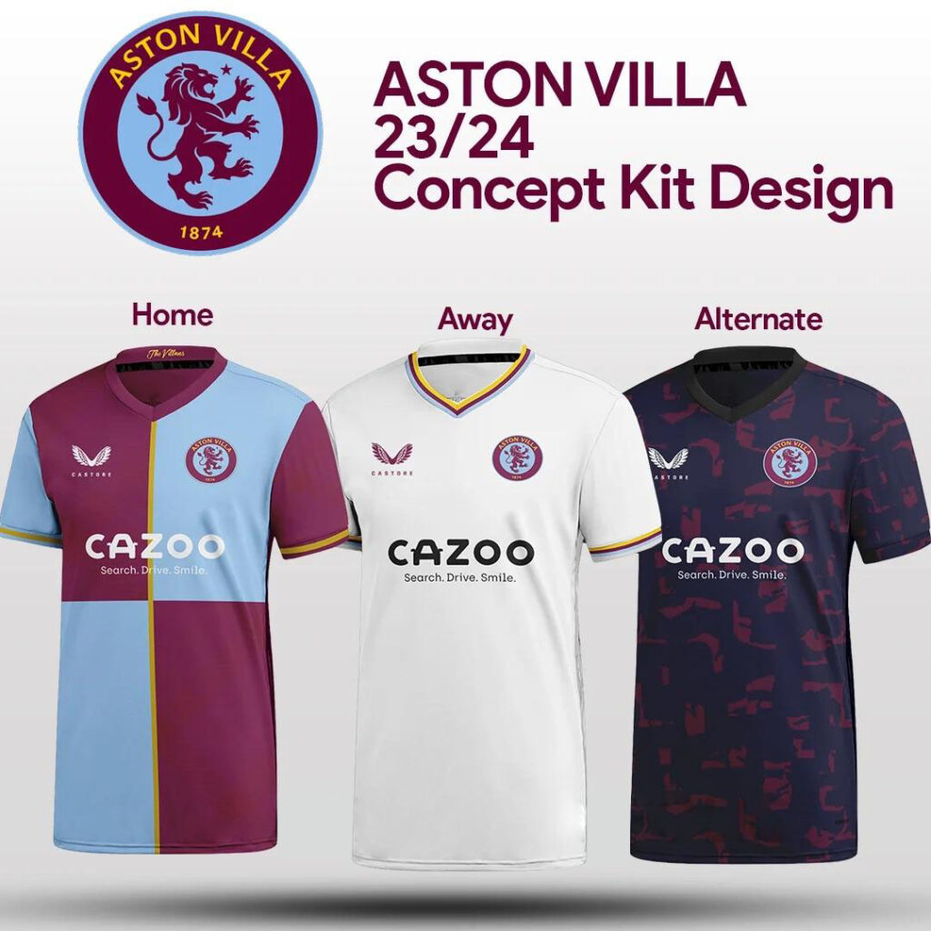 Aston Villa Kit 2023-24 Concept