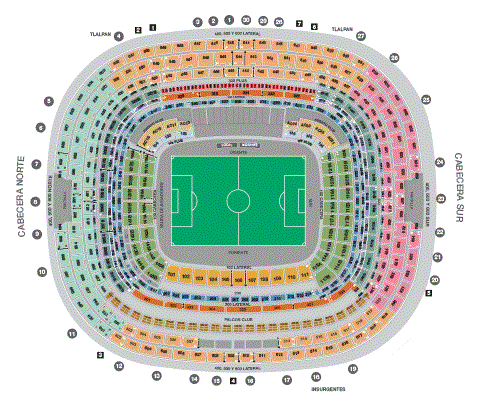 Aztec Stadium Seating Plan