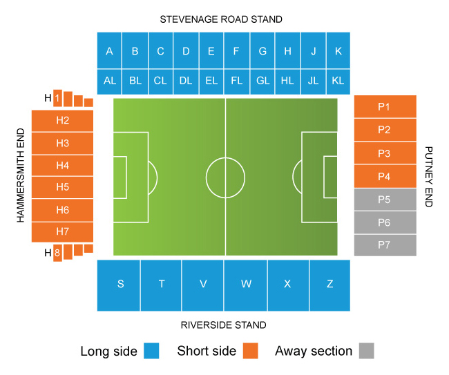 Craven Cottage Stadium Seating Plan