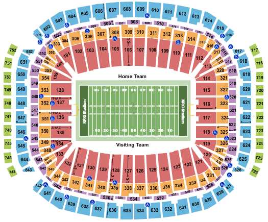 NRG Stadium Seating Plan
