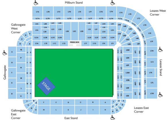 St James Park Stadium Seating Plan