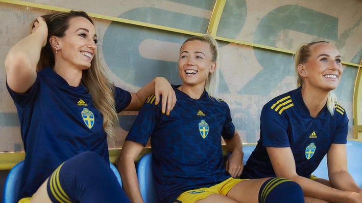 Sweden Womens National Football Team Kit