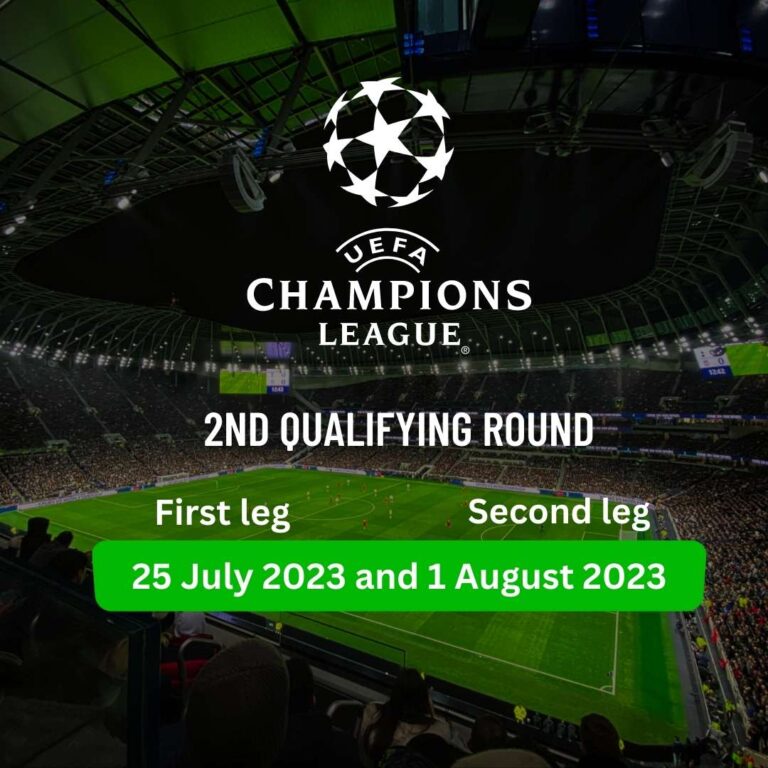 UEFA Champions League Second Qualifying Round 2023-24, How To Watch, Matches Date