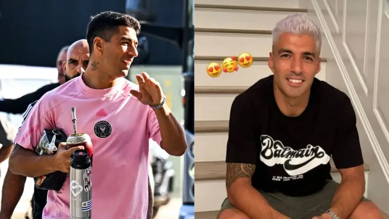 Luis Suarez shows off striking new look