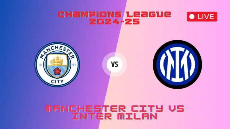 Manchester City vs Inter Milan Live Streaming TV Channels Info, Champions League Match, 18 Sep 2024